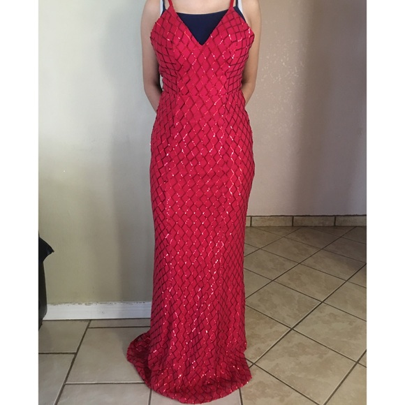 ✨SALE ✨ May Queen Couture Sequin Pattern Dress - Picture 15 of 15